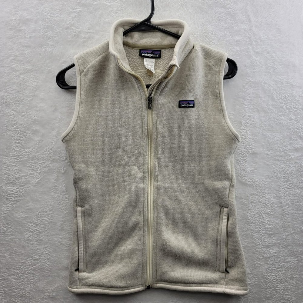 Patagonia Vest Womens S Raw Linen Beige Better Sweater Fleece